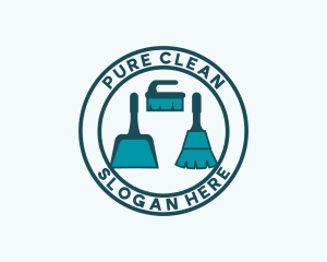 Sanitation Cleaning Housekeeping  logo design