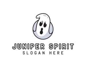 Spooky Ghost Halloween logo design