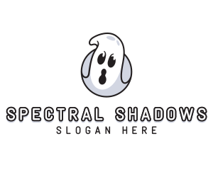 Spooky Ghost Halloween logo design