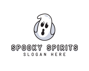 Spooky Ghost Halloween logo