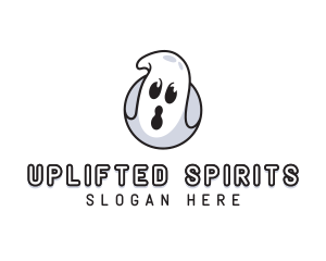 Spooky Ghost Halloween logo design