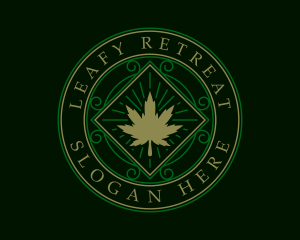 Cannabis Weed Hemp logo design