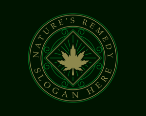 Cannabis Weed Hemp logo design