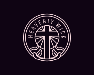 Cross Christian Church Heaven logo design