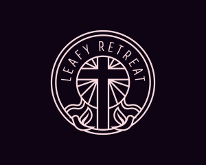 Cross Christian Church Heaven logo design