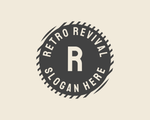 Classic Retro Circle  logo design