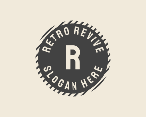 Classic Retro Circle  logo design