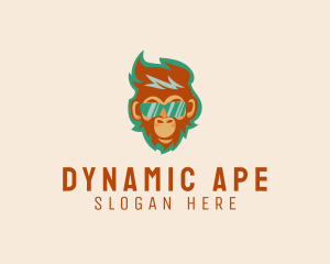 Hipster Ape Monkey logo design