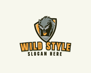 Wild Wolf Character logo design