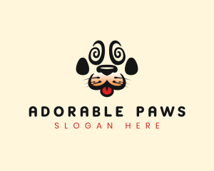 Dog Pet Paw logo design