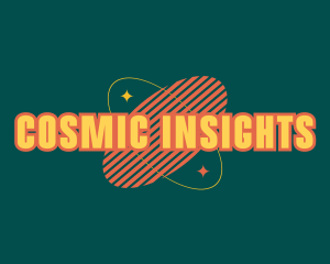 Retro Cosmic Star logo design