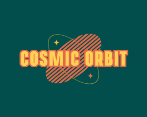 Retro Cosmic Star logo design