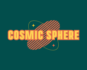 Retro Cosmic Star logo design