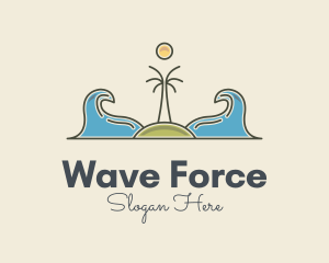 Surfing Island Wave logo