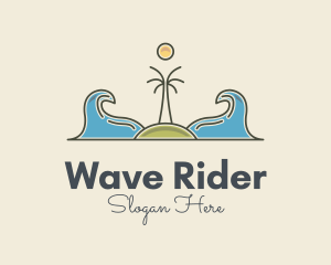 Surfing Island Wave logo