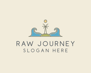 Surfing Island Wave logo