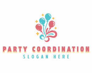 Birthday Party Balloons logo design