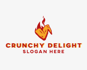 Spicy Hot Chicken Wings logo design