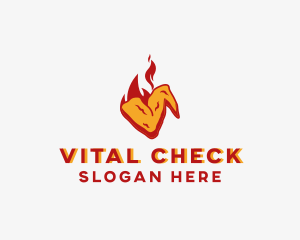 Spicy Hot Chicken Wings logo design