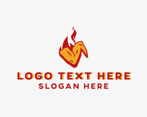 Spicy Hot Chicken Wings Logo