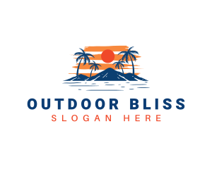 Beach Island Resort logo design