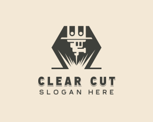 Laser Milling Machinery logo design