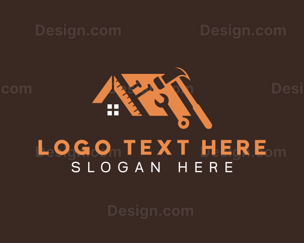 Construction Tools Renovation Logo