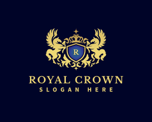 Crown Royal Pegasus logo design