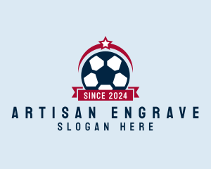 Soccer Ball Banner logo design