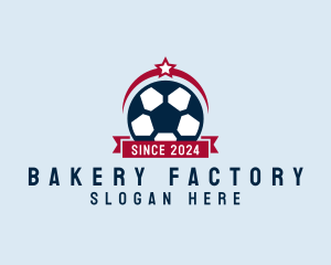 Soccer Ball Banner logo design