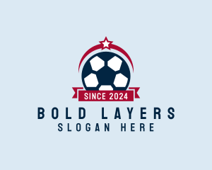 Soccer Ball Banner logo design