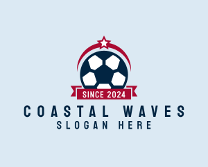 Soccer Ball Banner logo design