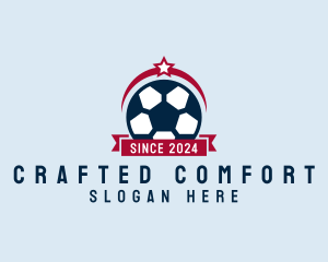 Soccer Ball Banner logo design