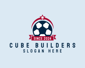 Soccer Ball Banner logo design