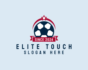 Soccer Ball Banner logo design