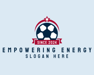 Soccer Ball Banner logo design