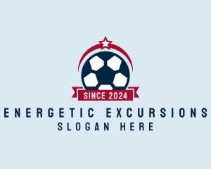 Soccer Ball Banner logo design