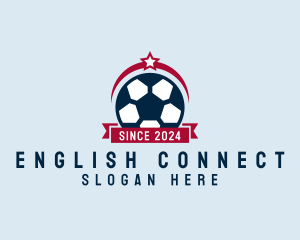 Soccer Ball Banner logo design