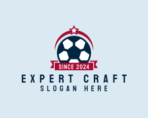 Soccer Ball Banner logo design