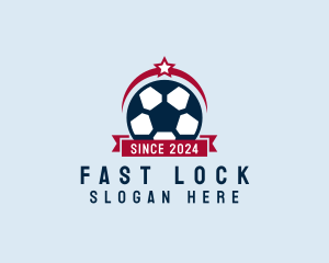 Soccer Ball Banner logo design