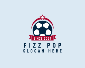 Soccer Ball Banner logo design