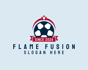 Soccer Ball Banner logo design