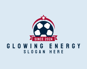 Soccer Ball Banner logo design