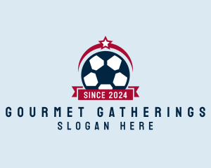 Soccer Ball Banner logo design