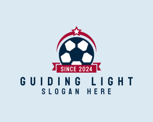 Soccer Ball Banner logo design