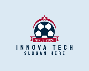 Soccer Ball Banner logo design