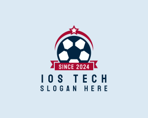 Soccer Ball Banner logo design