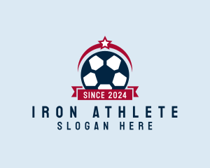 Soccer Ball Banner logo design