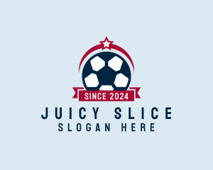 Soccer Ball Banner logo design