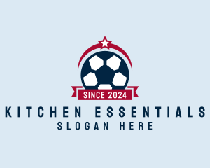 Soccer Ball Banner logo design